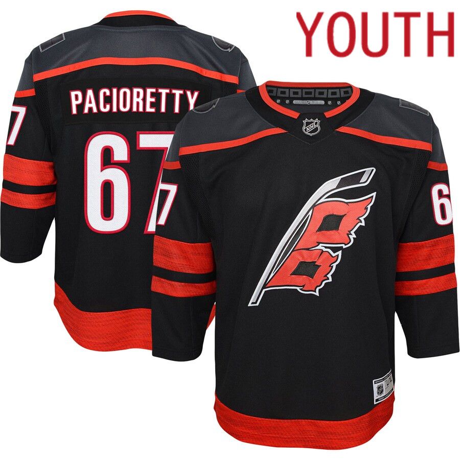 Youth Carolina Hurricanes 67 Max Pacioretty Black 2022-23 Premier Player NHL Jersey